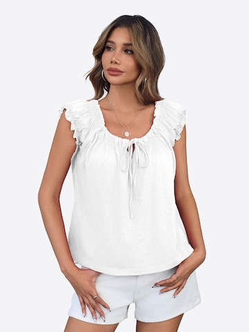 Imily Bela - Top en blanco: frente