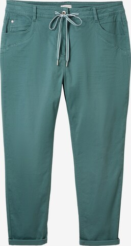 Tom Tailor Women + Slimfit Broek in Blauw: voorkant