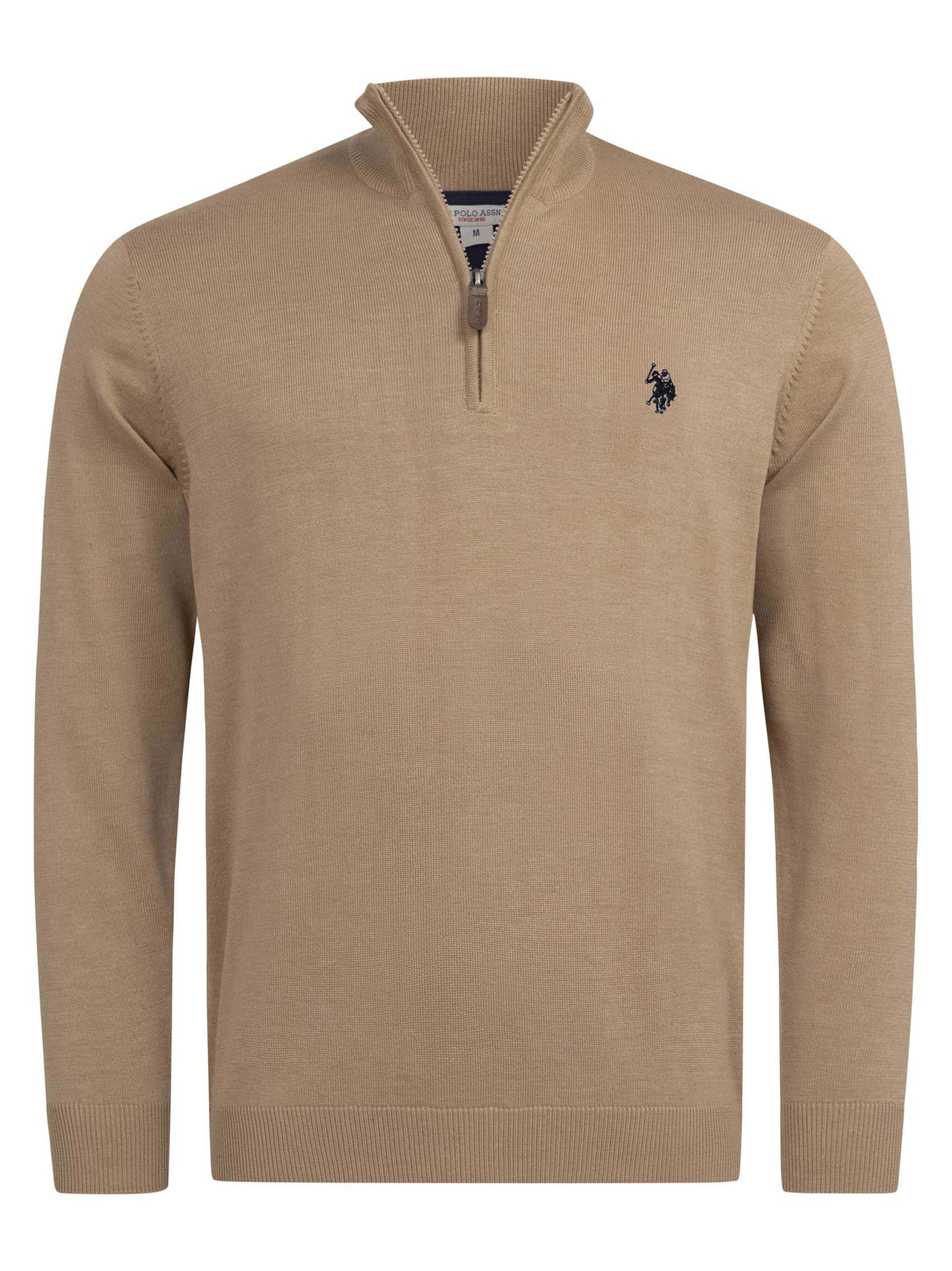 U.S. POLO ASSN. Pullover in Braun: Vorderseite