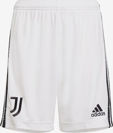 ADIDAS PERFORMANCE Regular Workout Pants 'Juventus Turin 21/22' in White: front