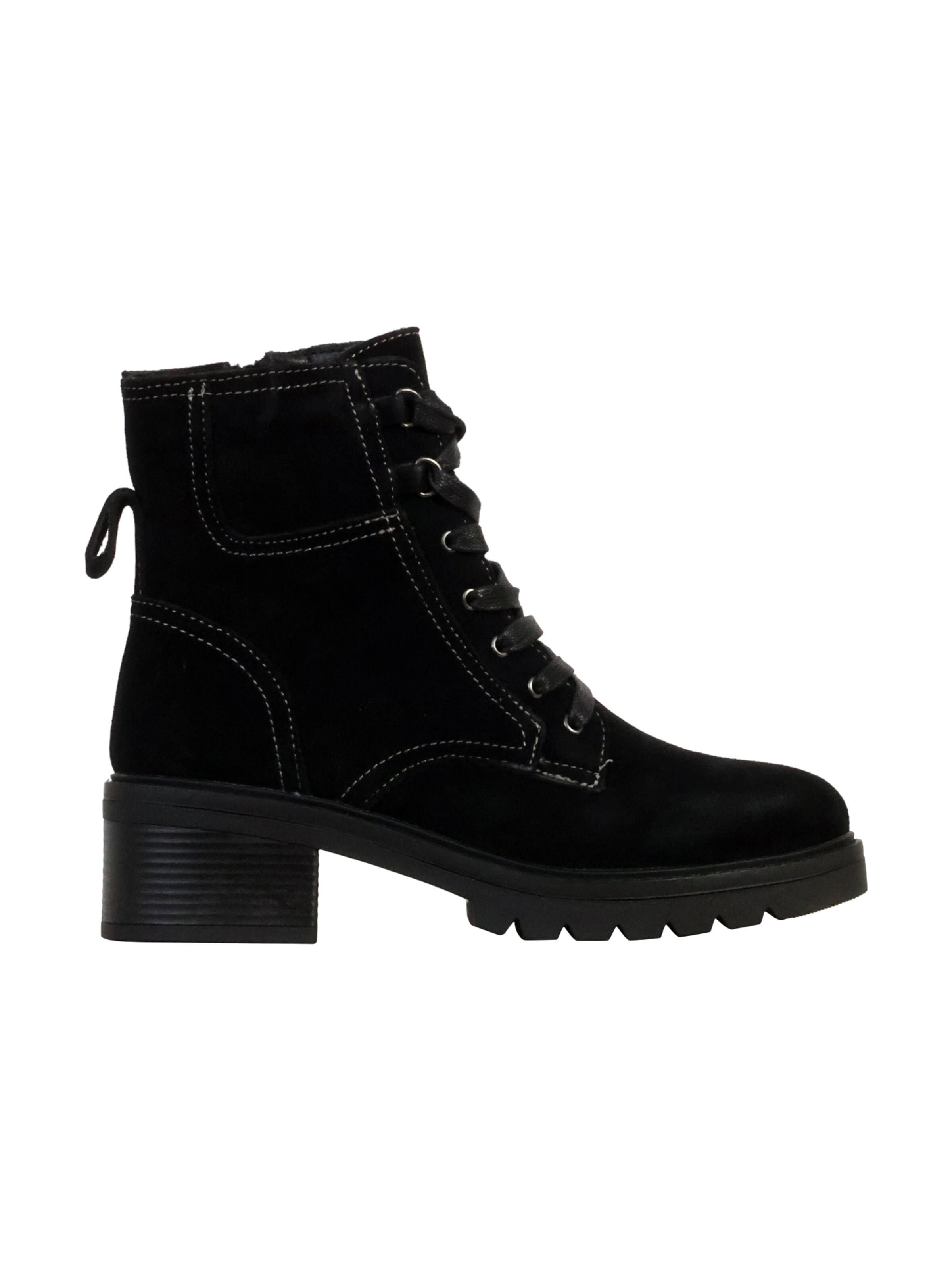 Boots 'Alénoa-Lederstiefeletten' The Divine Factory en noir