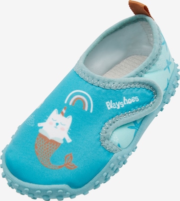 PLAYSHOES Beach & Pool Shoes in Blue: front