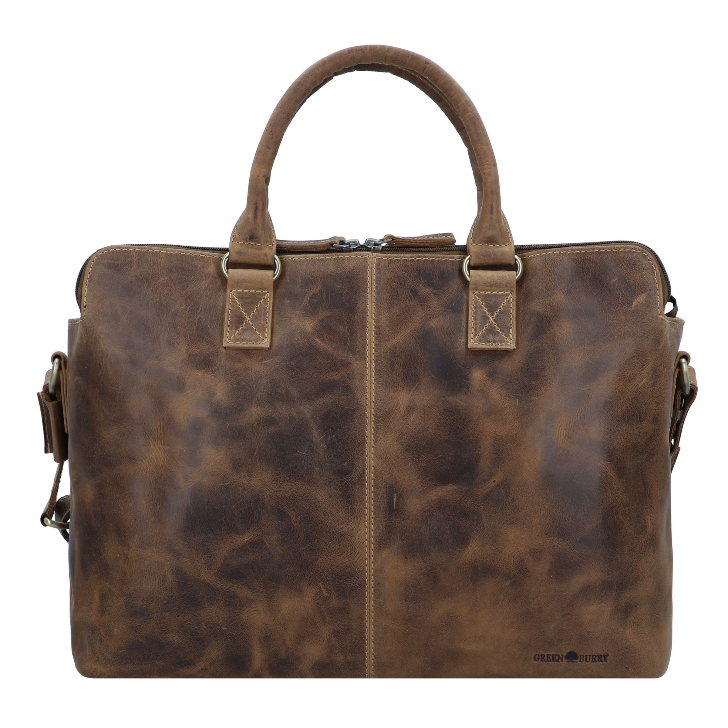 GREENBURRY Document bag 'Vintage 1538 ' in Brown: front