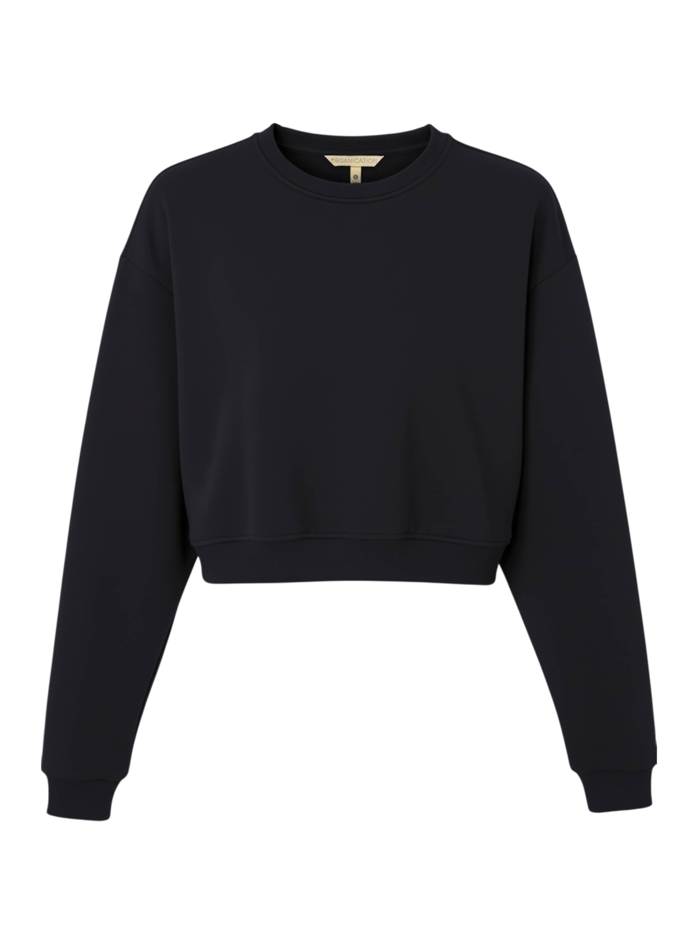 Organication Sweatshirt in Black: front