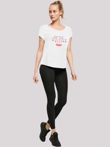 T-shirt 'Stranger Things Do Not Disturb Netflix TV Series' F4NT4STIC en blanc