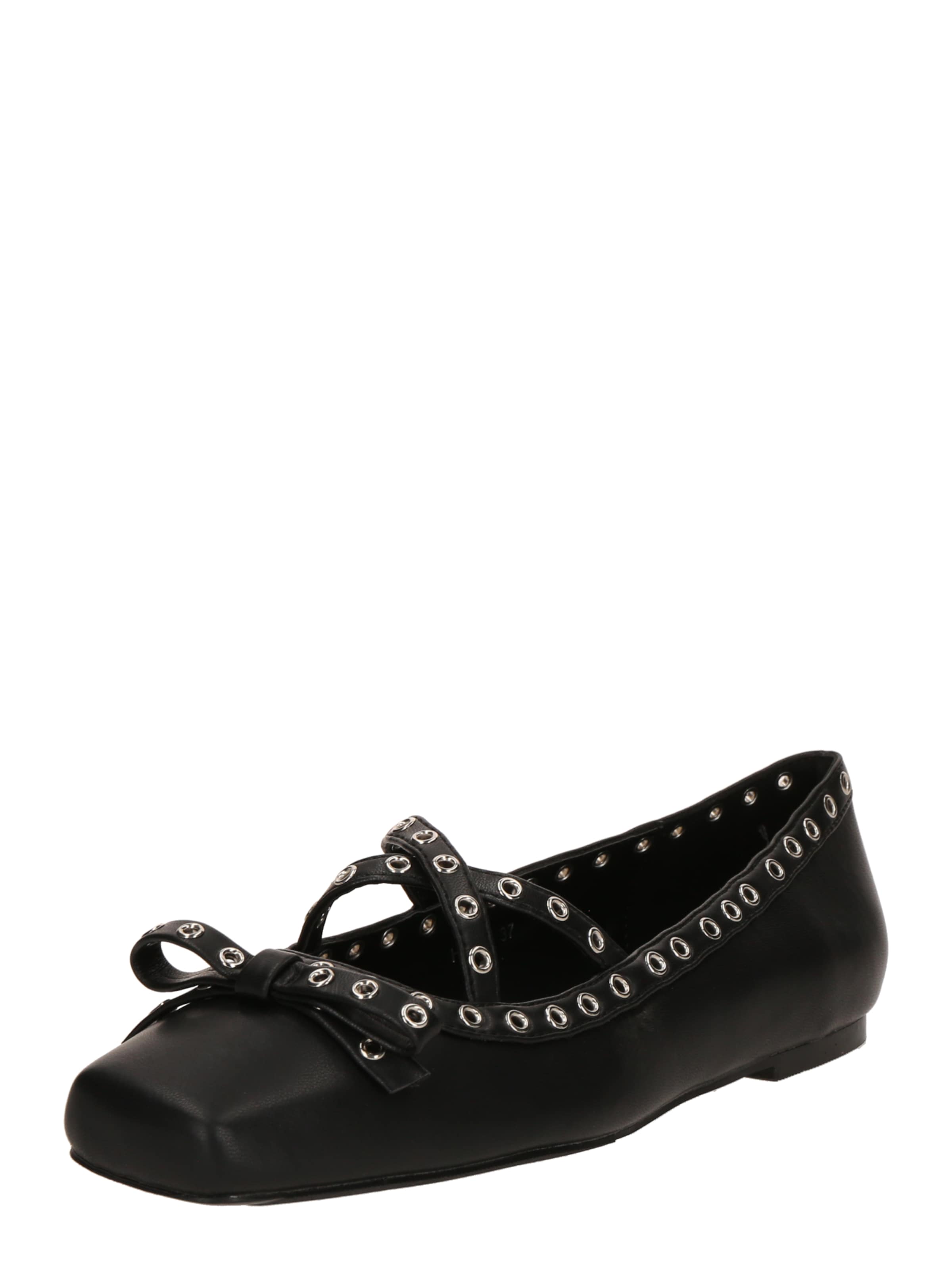 juoda Raid Balerinos su dirželiais 'HALO': priekis