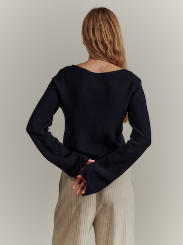 ABOUT YOU x Marie von Behrens Sweater 'Melinda' in Blue