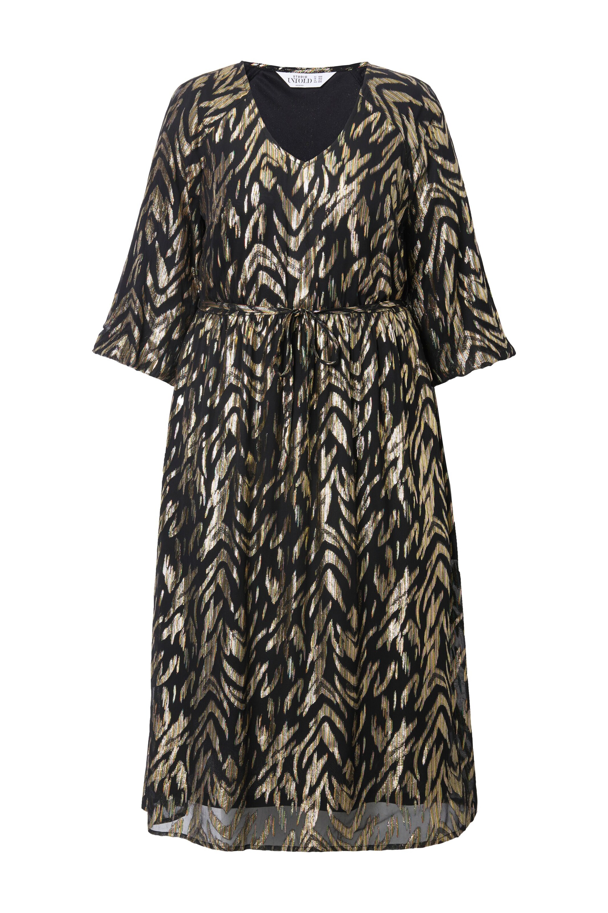 Studio Untold Jurk in Zwart: voorkant
