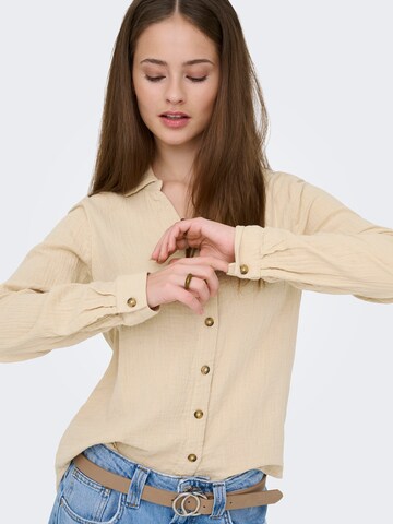 Chemisier 'ONLTHYRA' ONLY en beige