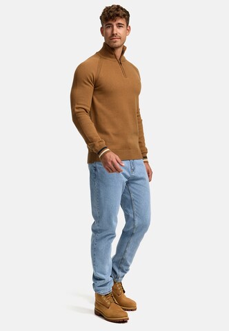 INDICODE JEANS Trui ' Swift ' in Bruin