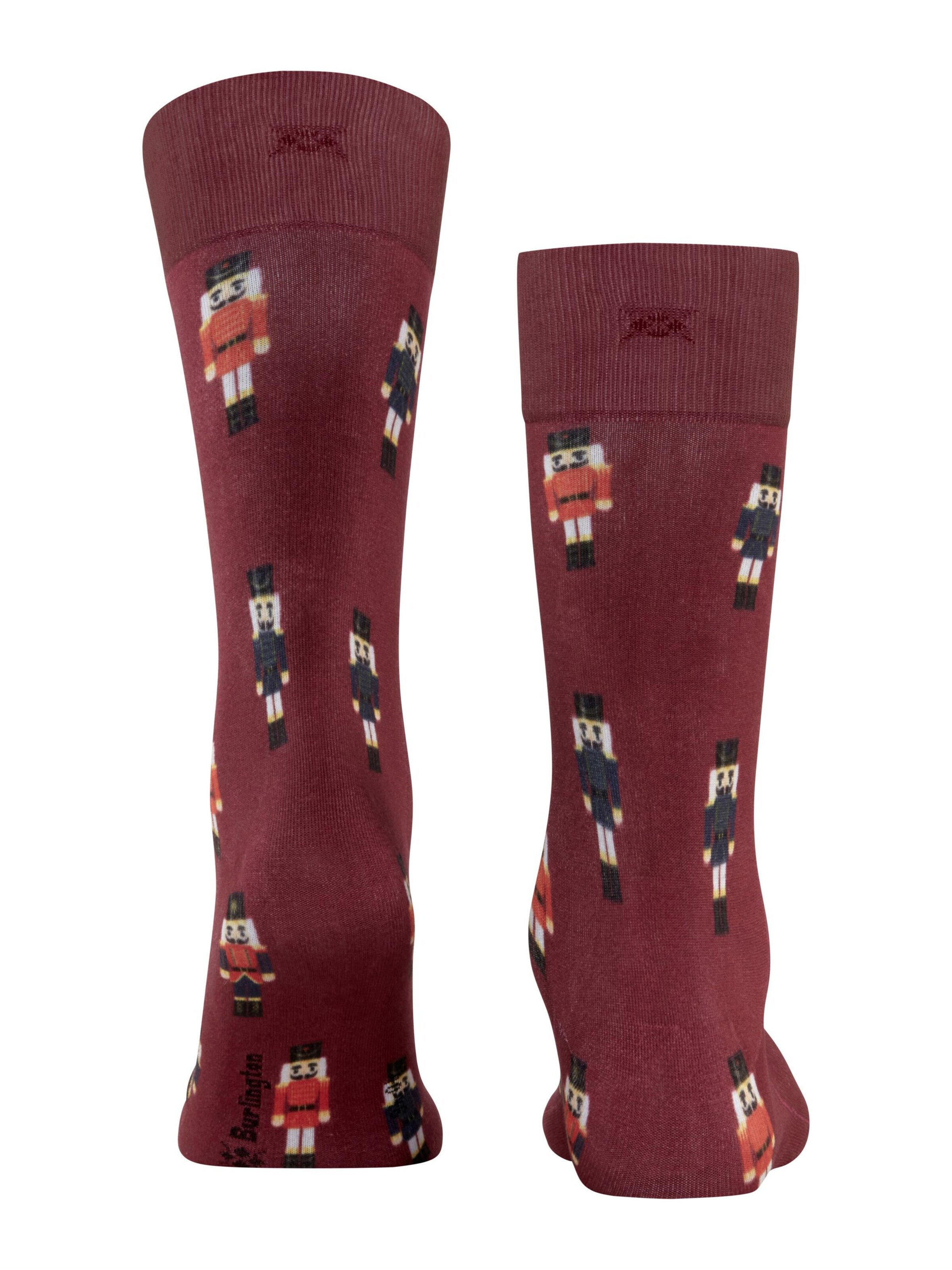 BURLINGTON Socks 'December Days' in Red