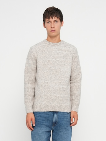 Only & Sons Sweater in Beige: front