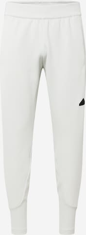 Effilé Pantalon de sport 'Z.N.E. Premium' ADIDAS SPORTSWEAR en gris : devant