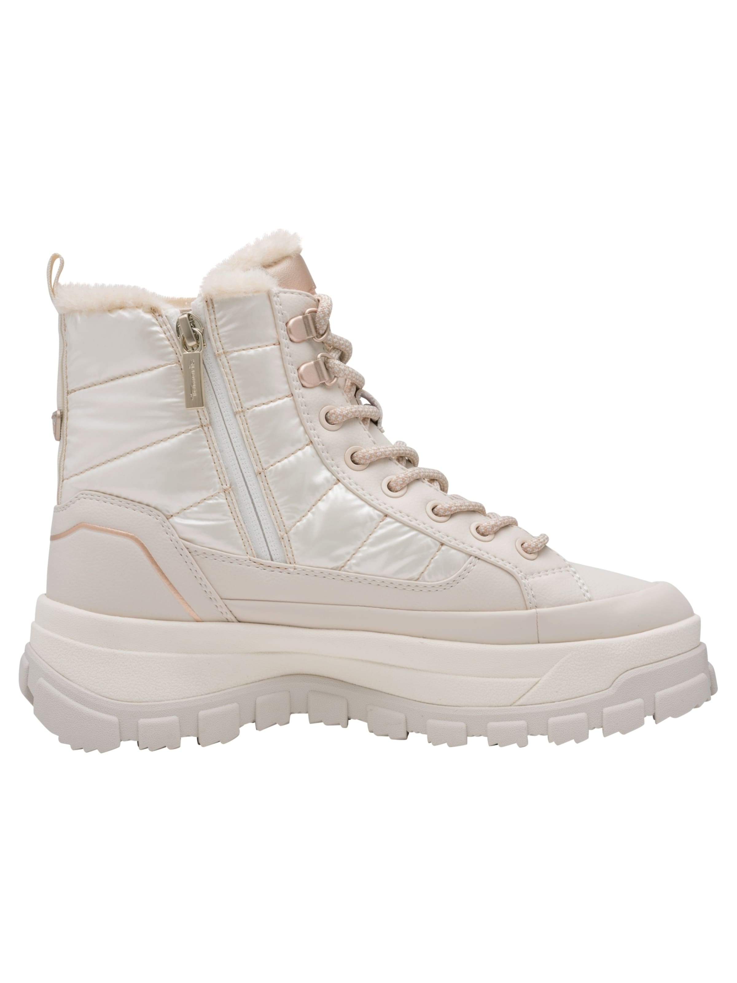 Tamaris Schnürstiefelette in Beige