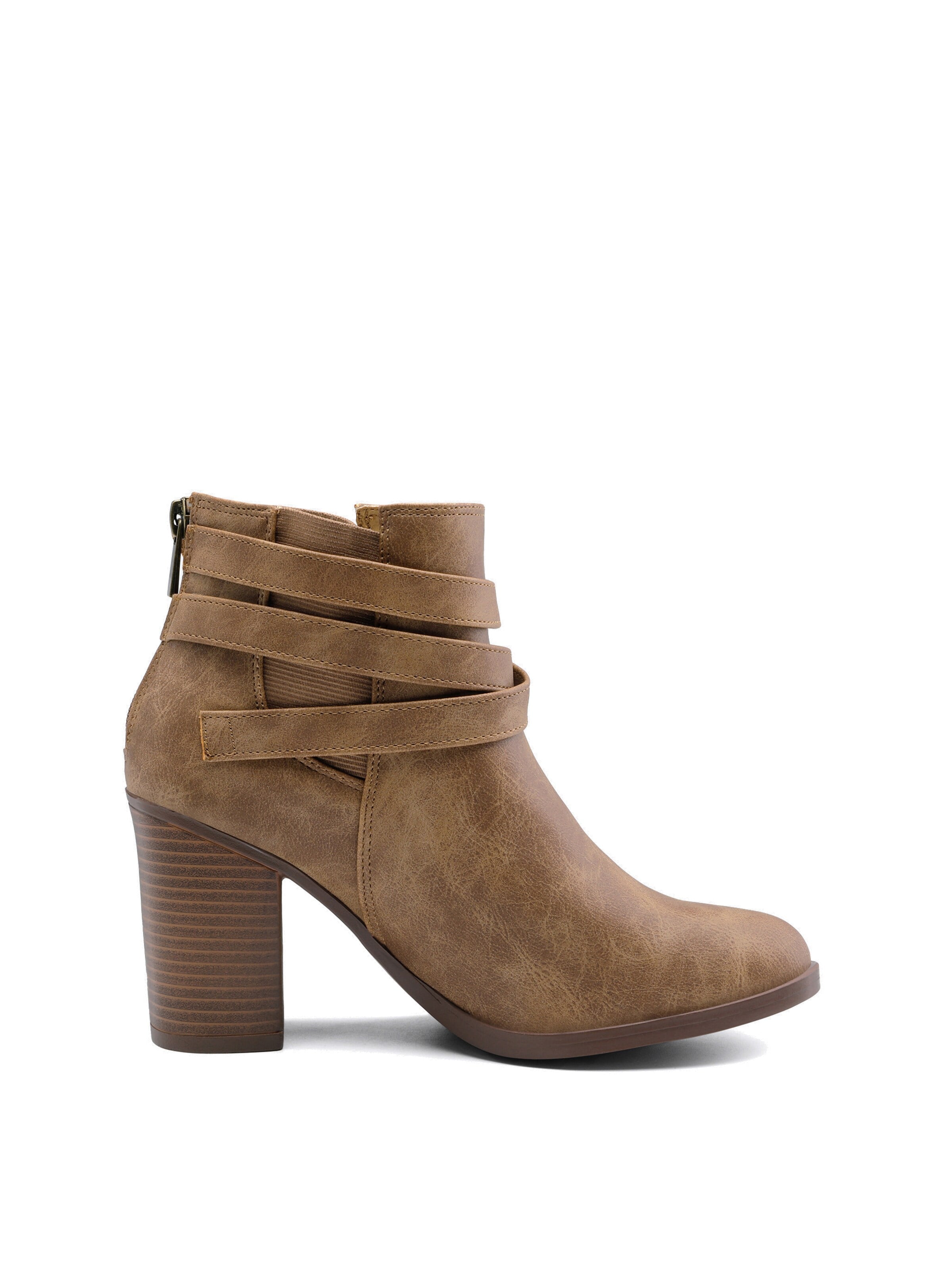 Boots 'DREAM PAIRS Damen Stiefel Stiefeletten' di Dream Pairs in marrone: frontale
