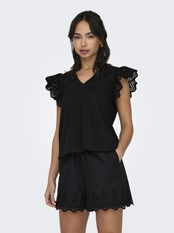 ONLY Blouse 'LOU' in Zwart: voorkant