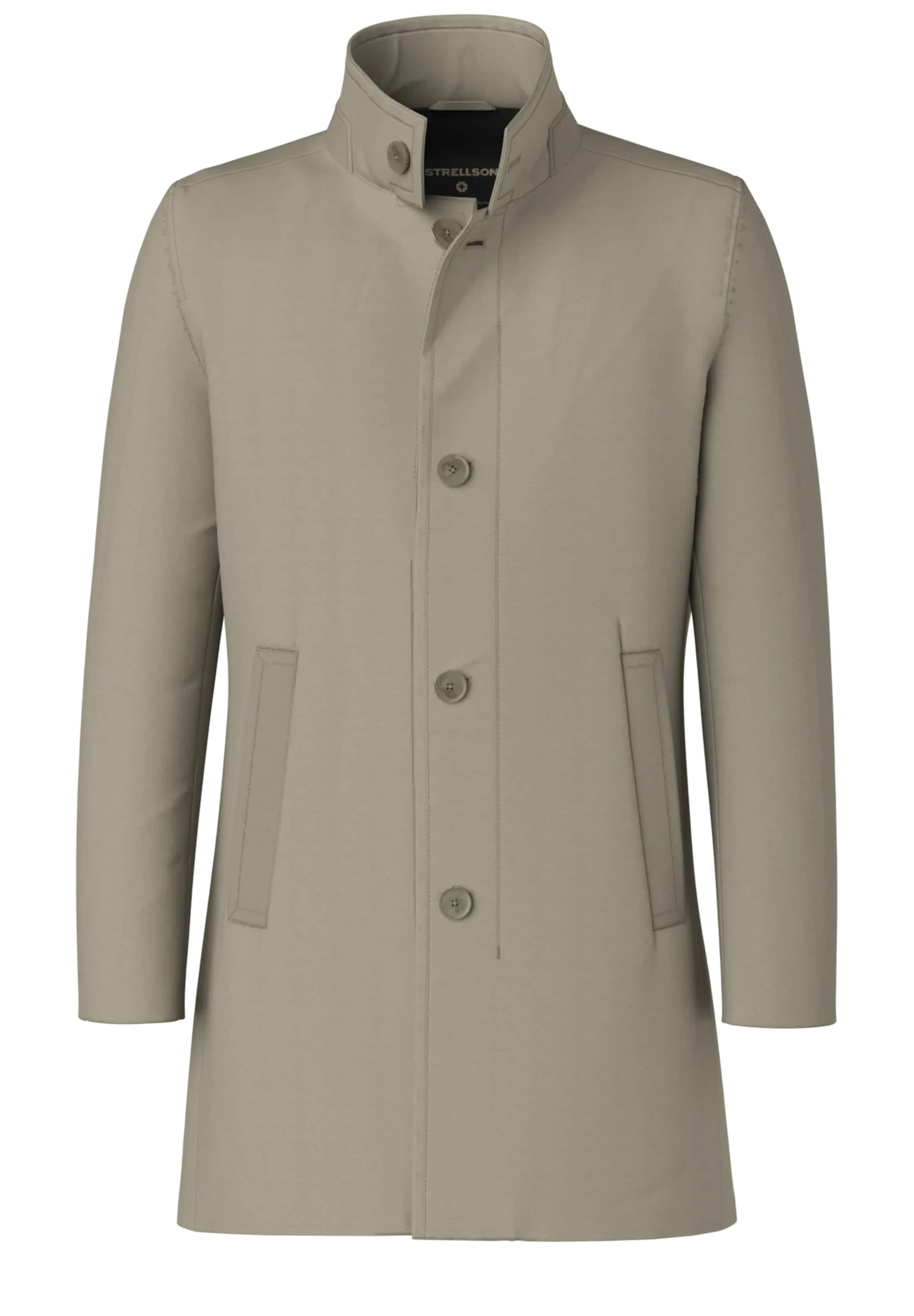 STRELLSON Between-Seasons Coat 'Fynn Flex' in Beige: front