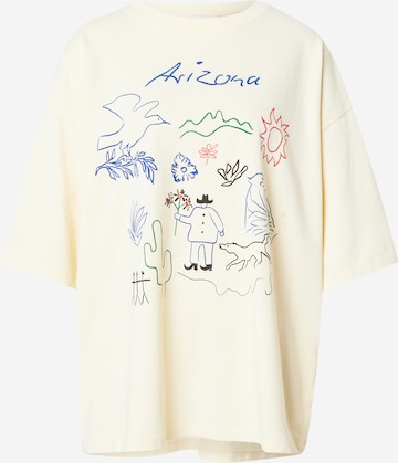 Tricou supradimensional 'Arizona' de la TOPSHOP pe galben: față