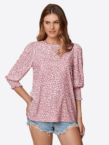 Imily Bela Bluza | roza barva: sprednja stran