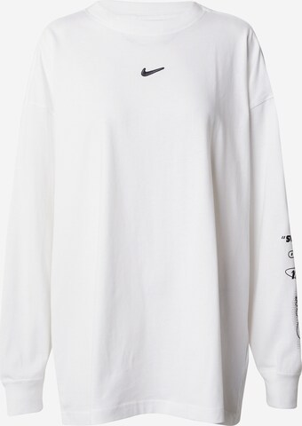 Tricou 'SWOOSH' de la Nike Sportswear pe alb: față