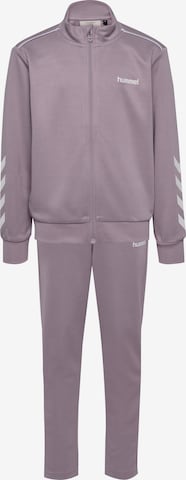 Hummel Trainingspak in Lila: voorkant