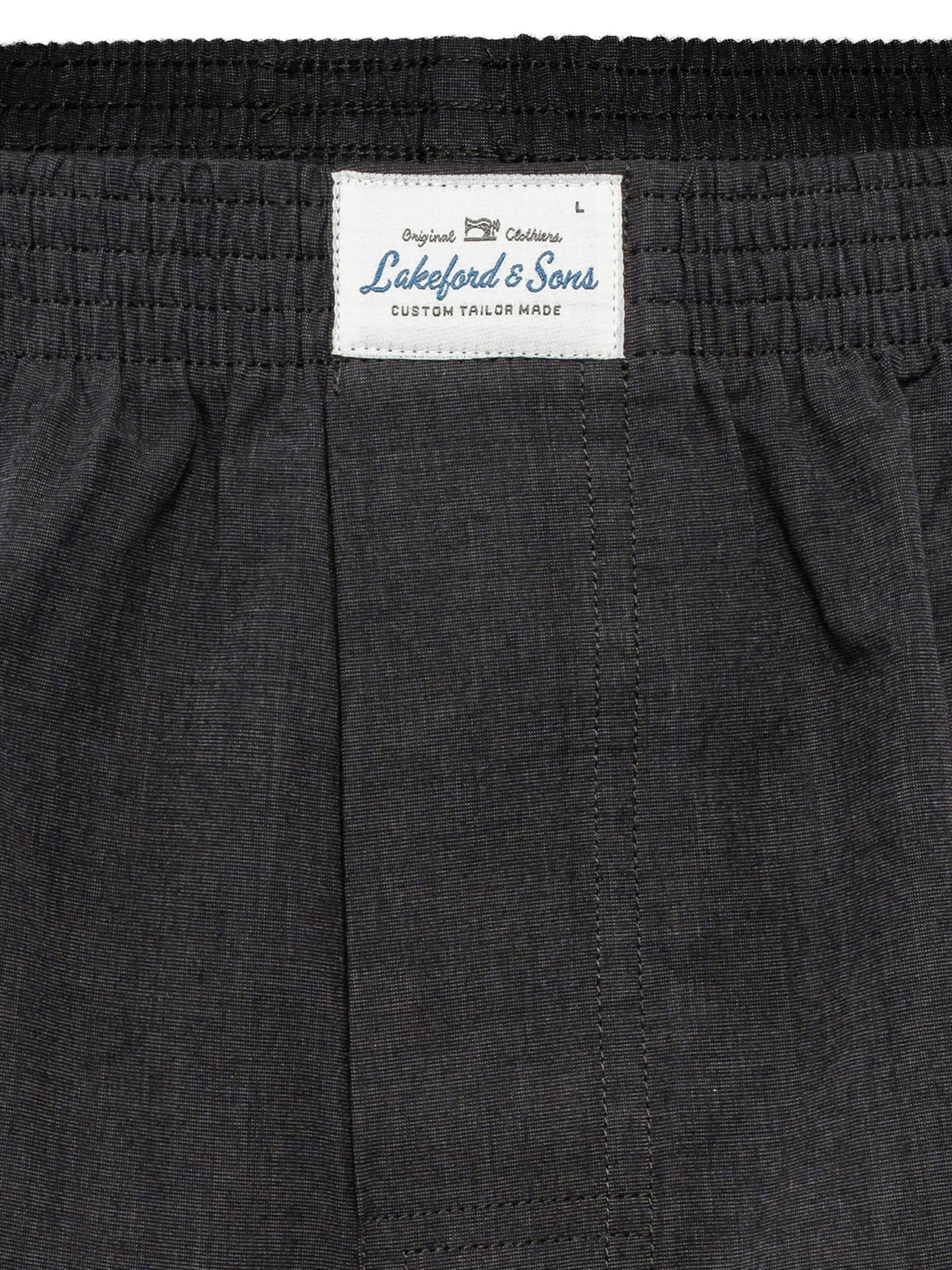 Lakeford & Sons Boxershorts ' American Boxershorts Herren 6-Pack in klassischen Designs ' in Blauw