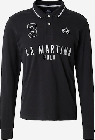 T-Shirt La Martina en noir : devant