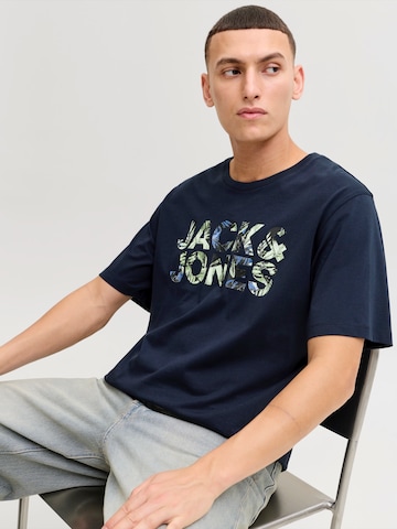 JACK & JONES Koszulka 'JJEJEFF' w kolorze niebieski