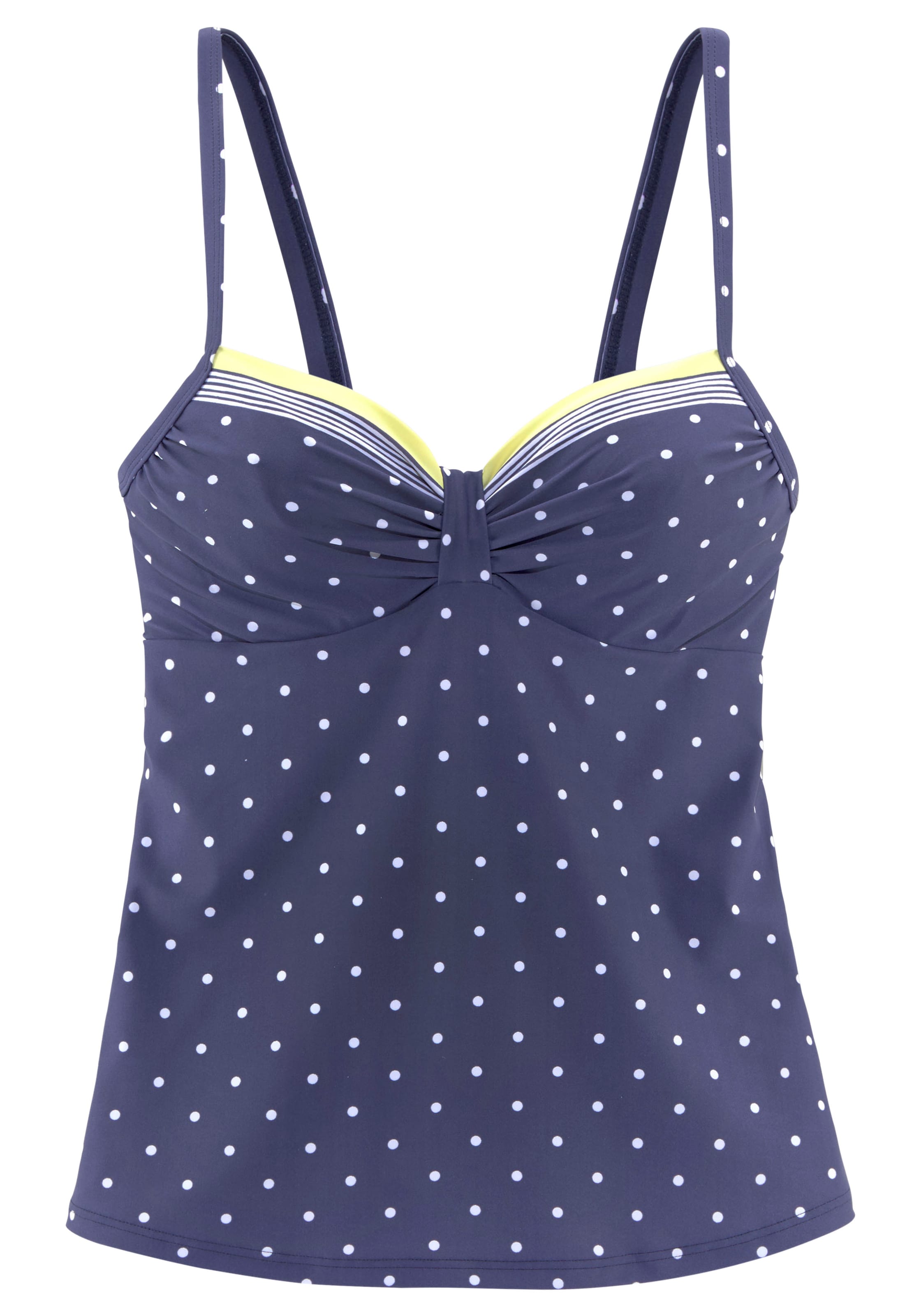 LASCANA T-shirt Tankini-overdel i blå: forside