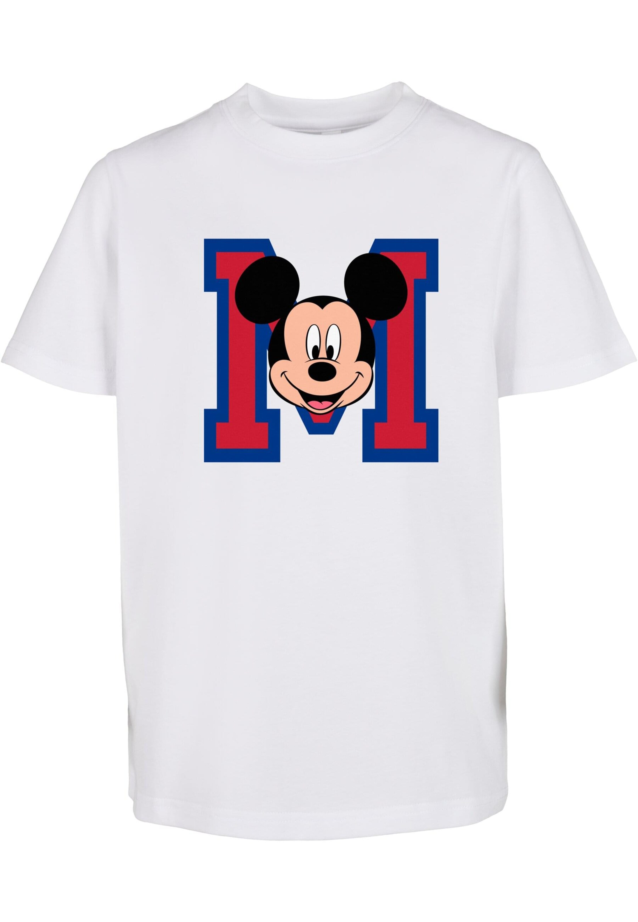 Maglietta 'Mickey Mouse' di Mister Tee in bianco: frontale