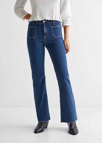 MANGO TEEN Flared Jeans in Blue: front