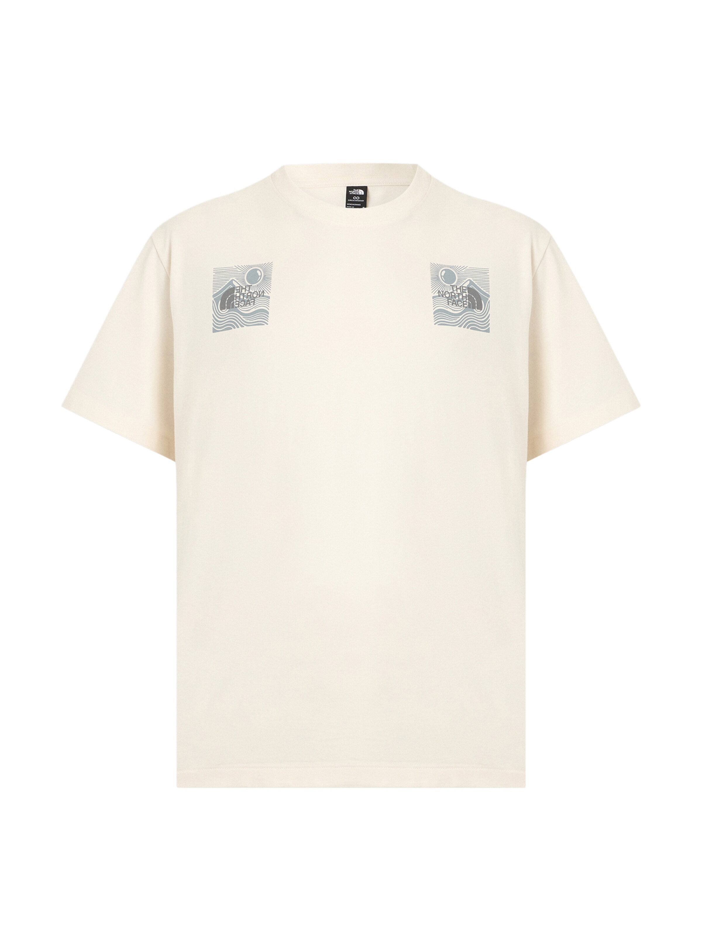 THE NORTH FACE Футболка 'MOUNTAIN ESCAPE' в Желтый / Базальтовый серый / Темно-серый / Белый, Обзор товара