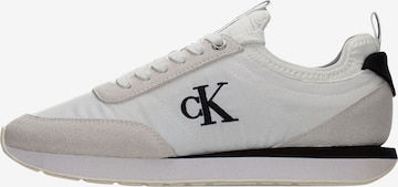 Baskets basses Calvin Klein en blanc : devant