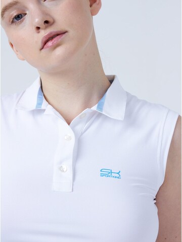 SPORTKIND Performance shirt 'Poloshirt' in White