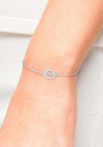 s.Oliver Armband 'Infinity' in Zilver