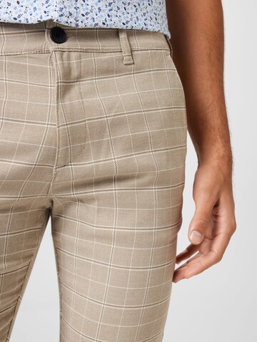 HOLLISTER Normální Chino kalhoty – hnědá