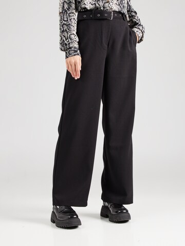 VERO MODA Wide leg Broek in Zwart: voorkant