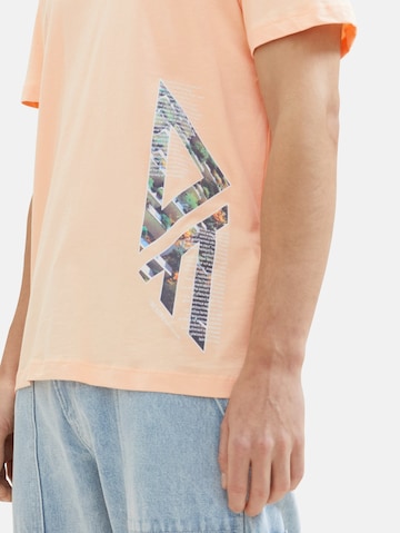 TOM TAILOR DENIM T-Shirt in Orange