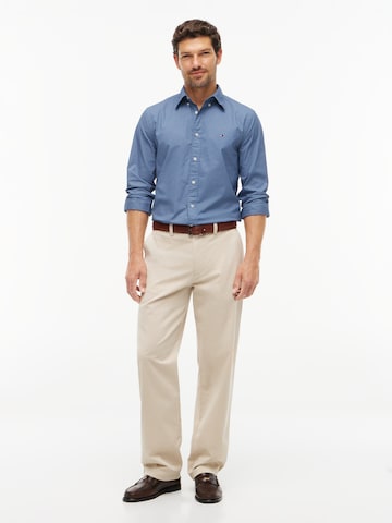 TOMMY HILFIGER Regular fit Риза 'FLEX' в синьо