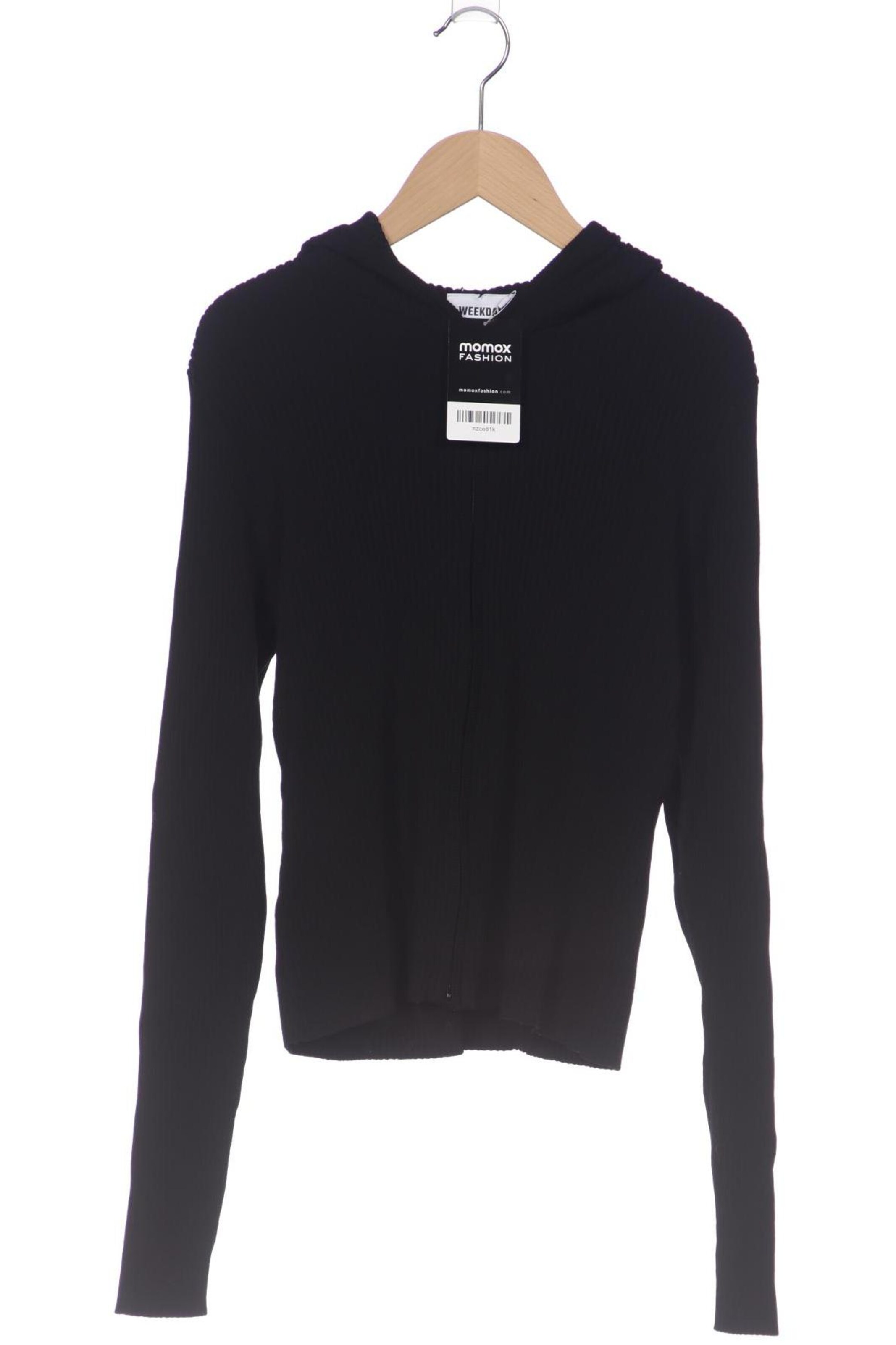 WEEKDAY Strickjacke L in Schwarz: Vorderseite