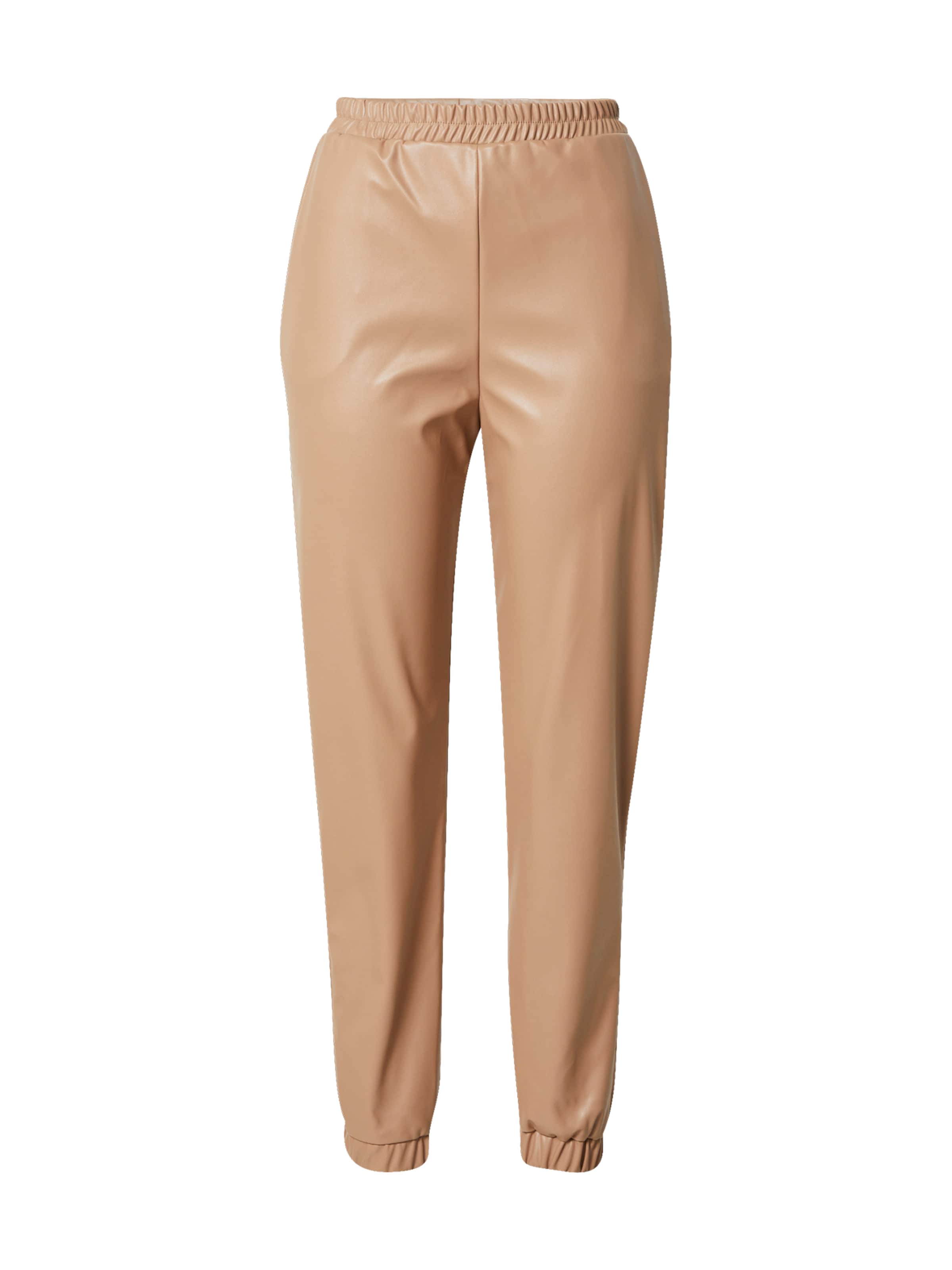 Dorothy Perkins Tapered Παντελόνι 'Faux' σε καφέ: μπροστά