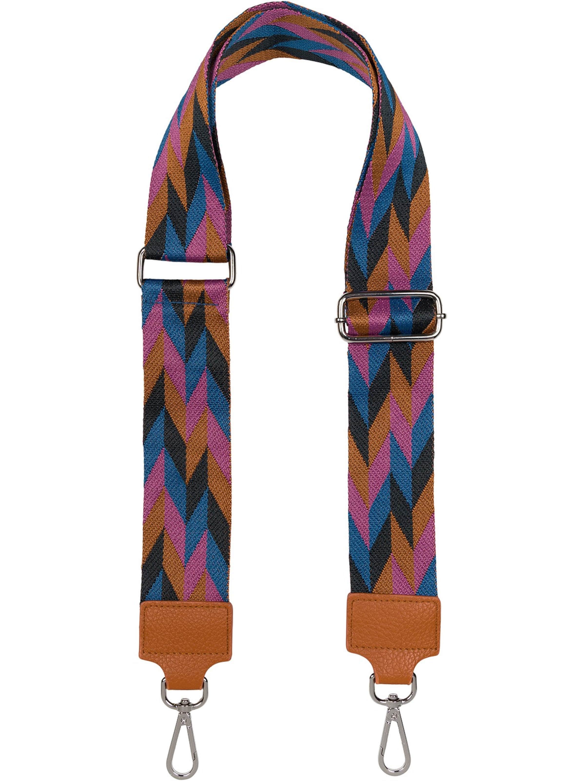 styleBREAKER Taschenzubehör 'Breiter Wechsel Taschengurt Rauten Muster'‌‌‌‌‌‌ in Mischfarben: Vorderseite