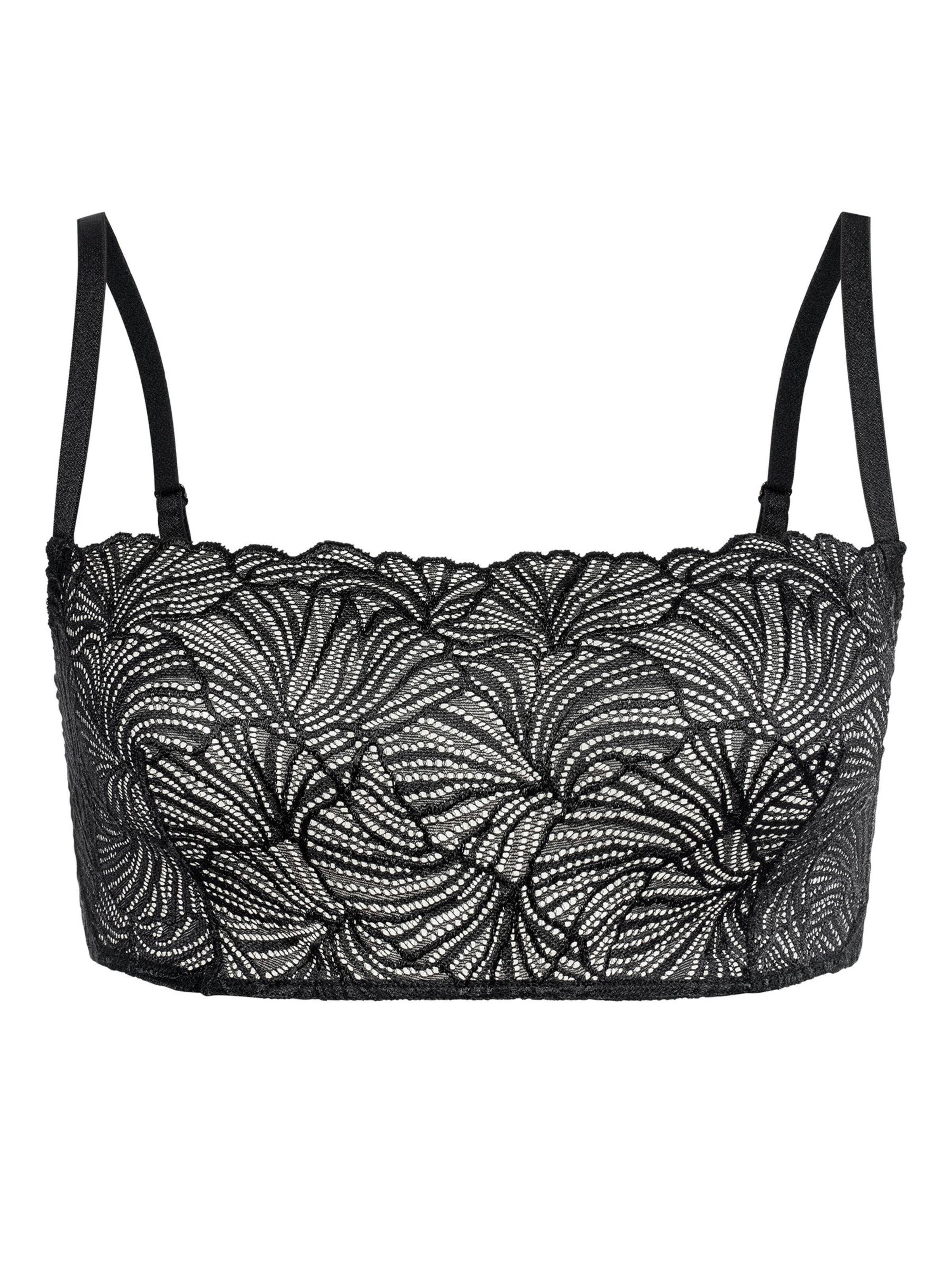 Bustier Soutien-gorge Erlich Textil en noir : devant