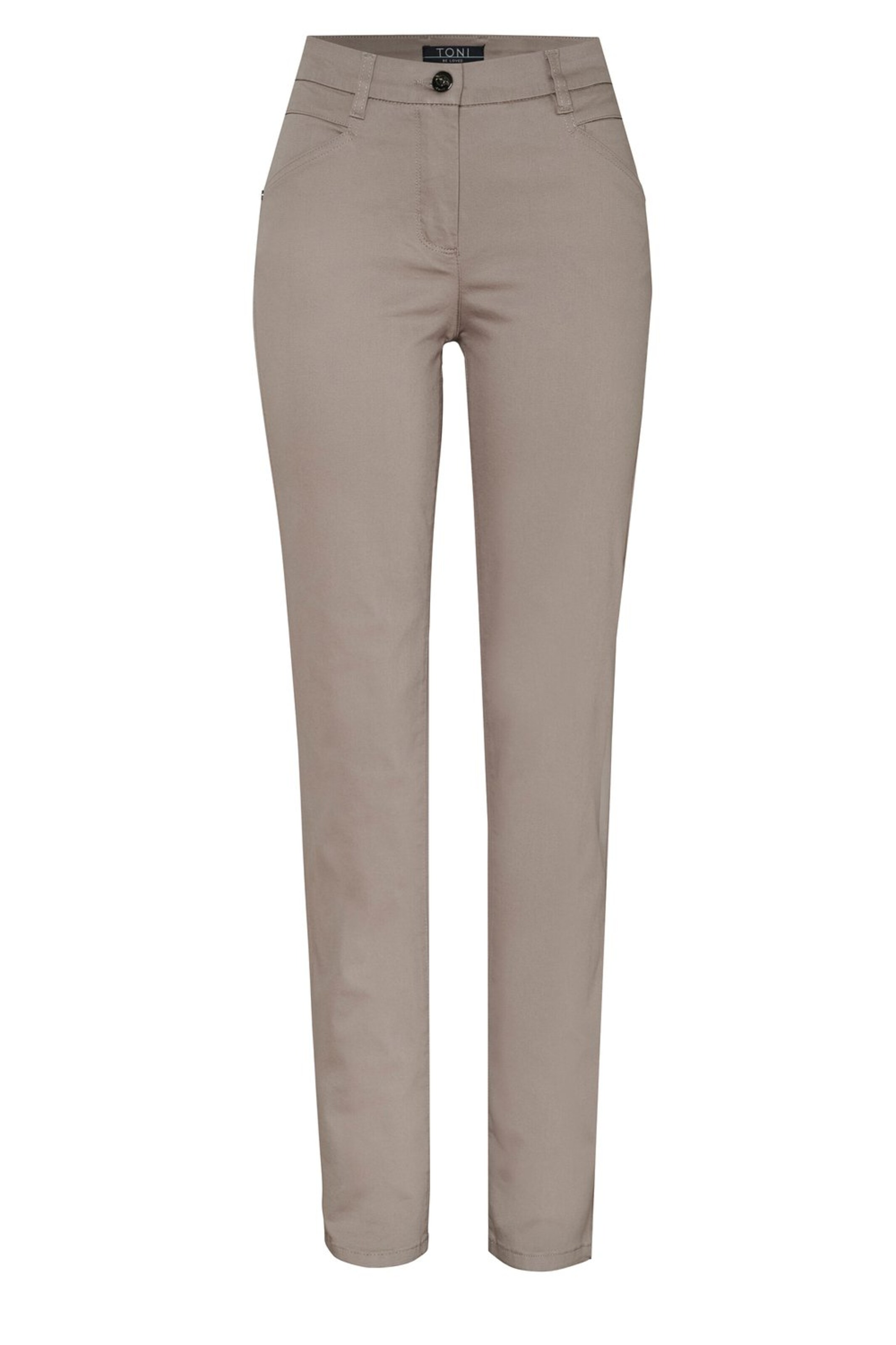 TONI Slim fit Pants in Grey: front