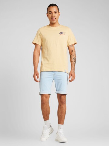 BLEND Slimfit Shorts in Blau