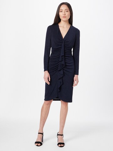 Robe Vera Mont en bleu : devant