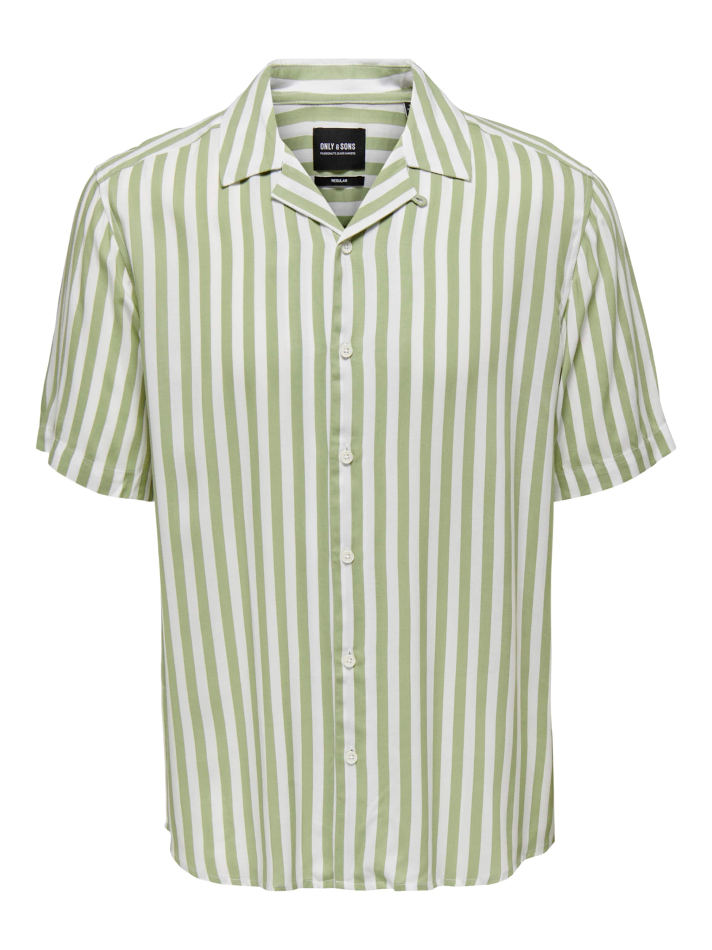Chemise &#x27;Wayne&#x27; Only &amp; Sons en vert : devant