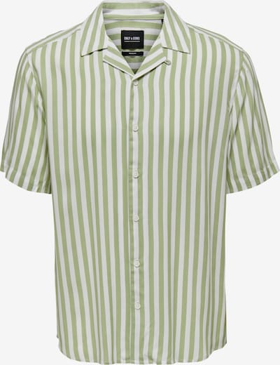 Only & Sons Camisa 'Wayne' en manzana / blanco, Vista del producto