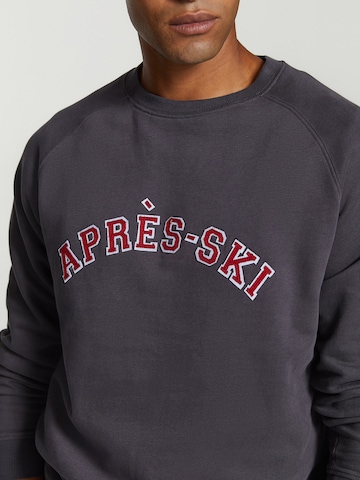 Shiwi Sweatshirt 'Apres Ski' in Grau