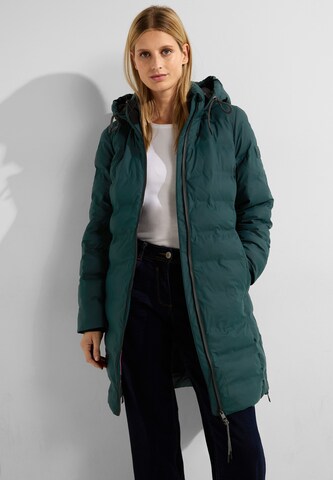 CECIL Between-Seasons Coat in Green